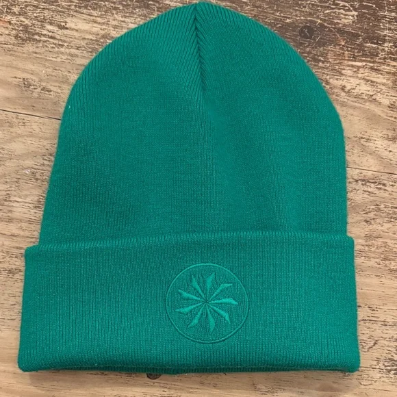 Athleta Kelly Green Knit Head Start Beanie (nwot) - Picture 1 of 3